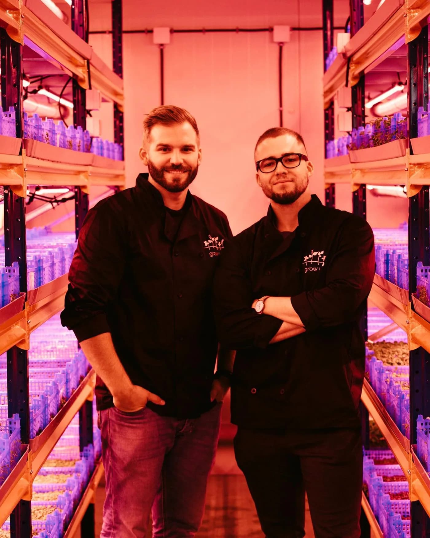 Lasse Vilmar & Jens Essemann in the grow room